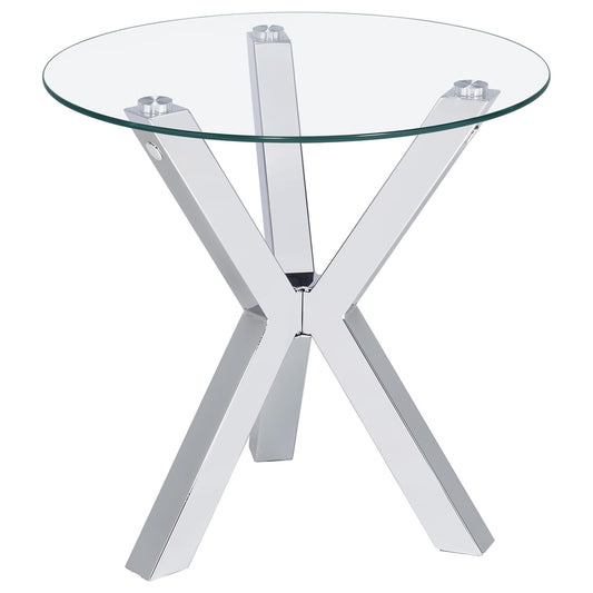 Kenzie End Table in Chrome - Coaster Furniture