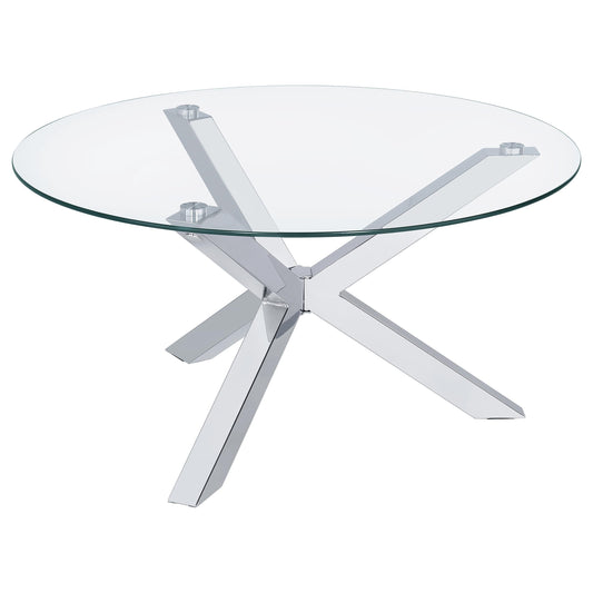 Kenzie Coffee Table in Chrome - Coaster Furniture