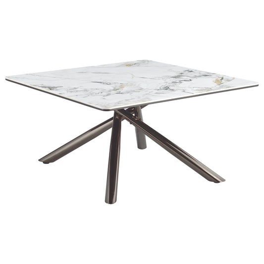 Carvell Coffee Table in Mirage White - Coaster Furniture