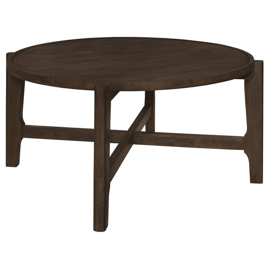 Cota Coffee Table in Dark Brown - Coaster Furniture