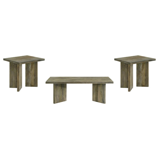 Andando Coffee Table 3 Set in Mango Brown - Coaster Furniture