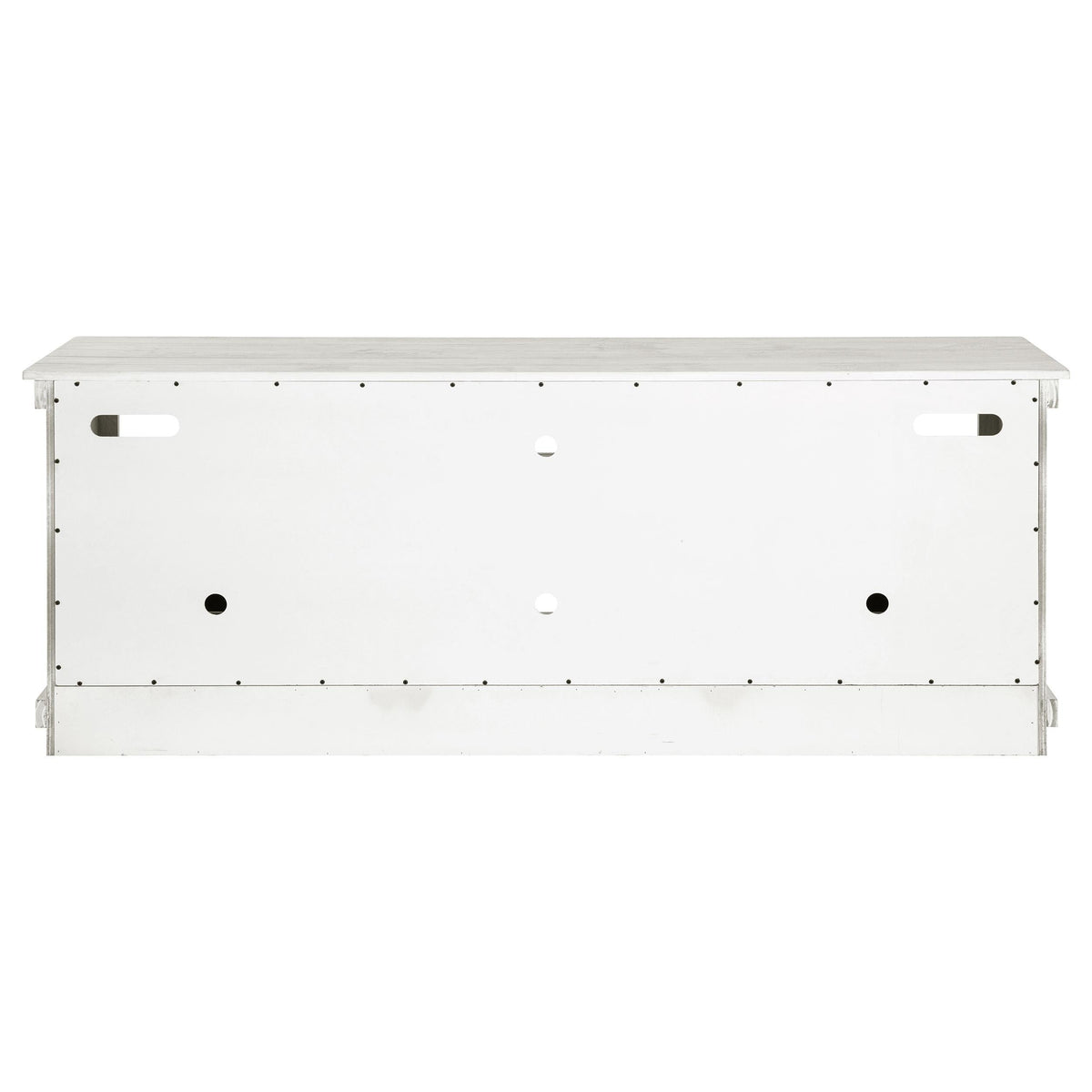 Payne Tv Stand in Distressed White - Coaster Furniture