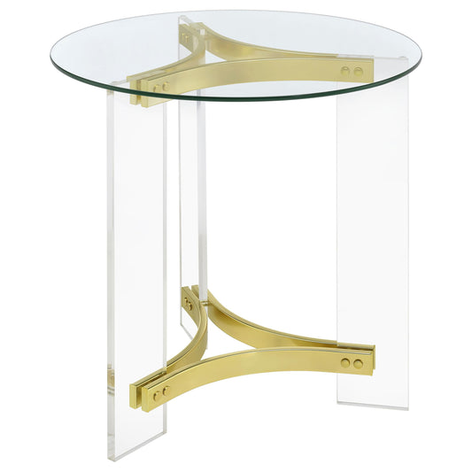 Payne End Table in Distressed Java - Coaster Furniture