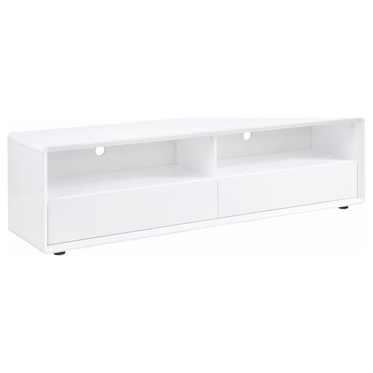 Ellice Tv Stand in White High Gloss - Coaster Furniture