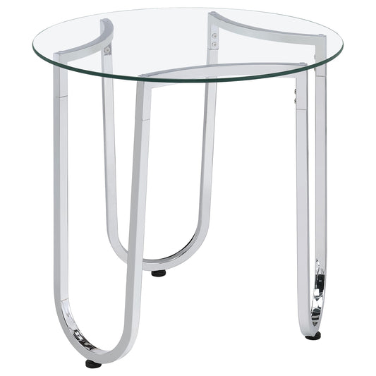 Beller End Table in Chrome - Coaster Furniture