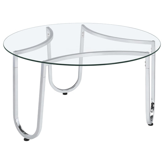 Beller Coffee Table in Chrome - Coaster Furniture