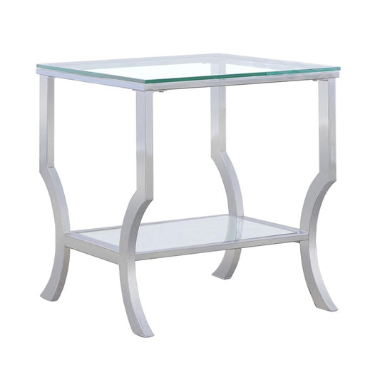 Saide End Table in Chrome - Coaster Furniture