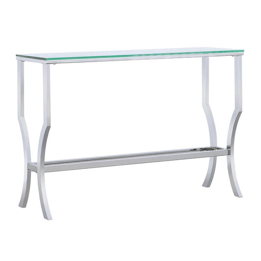 Saide Sofa Table in Chrome - Coaster Furniture