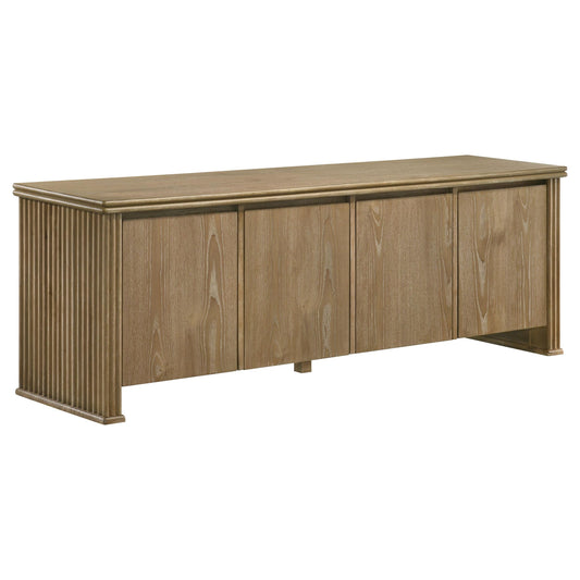Adina Tv Stand in Distressed Light Brown - Coaster Furniture