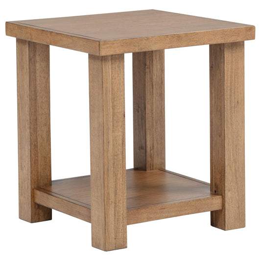 Beasley END & SIDE TABLE in Golden Oak - Coaster Furniture