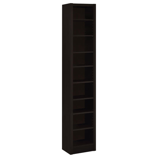 Eliam Bookcase in Cappuccino - Coaster Furniture