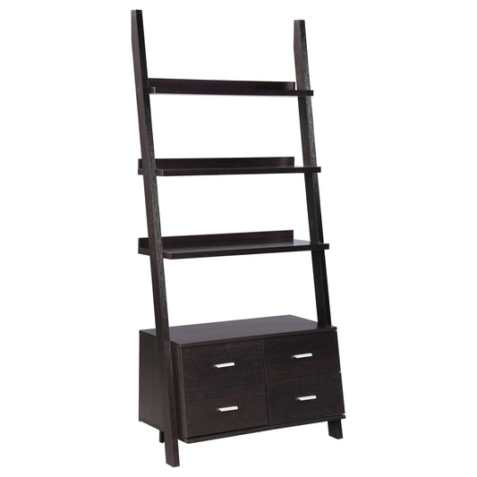 Colella Bookshelf in Cappuccino - Coaster Furniture