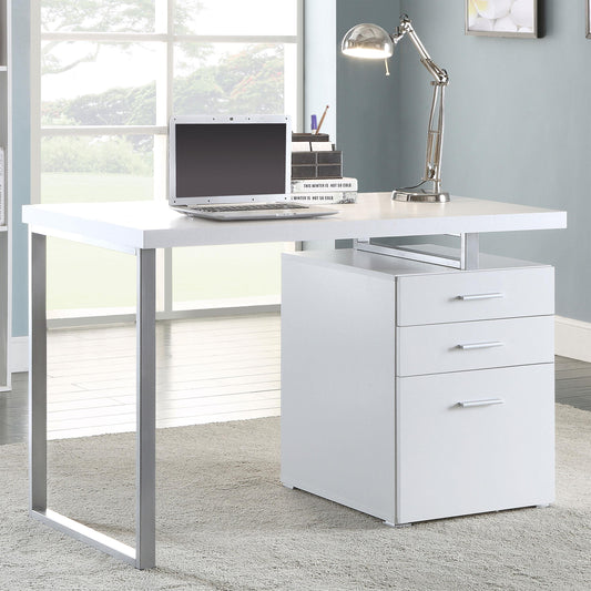 Brennan Computer Desk - White