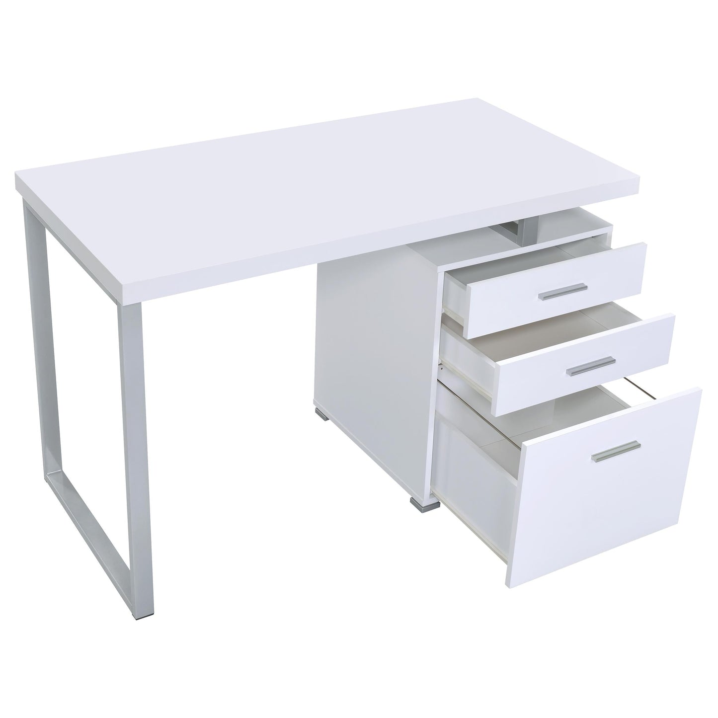 Brennan Computer Desk - White