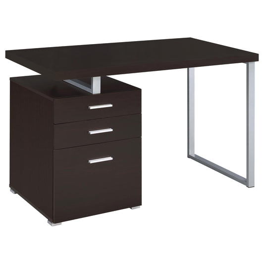 Theo Computer Desk in Weathered Grey - Coaster Furniture