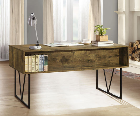 Analiese Writing Desk in Rustic Nutmeg - Coaster Furniture