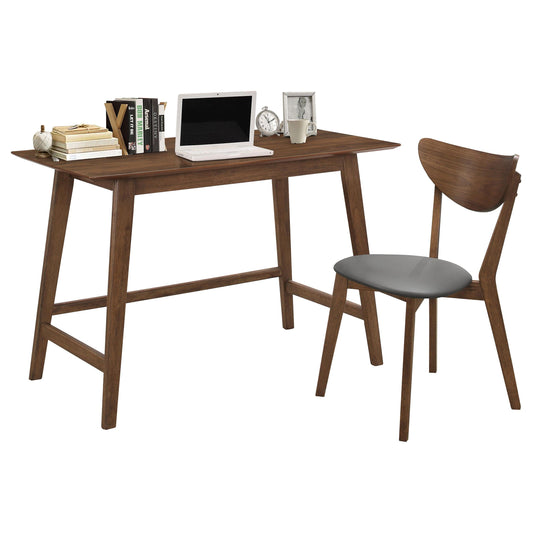 Karri Desk Set in Walnut - Coaster Furniture