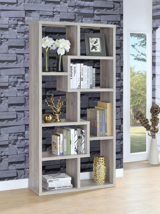 Theo Bookcase - Grey Driftwood