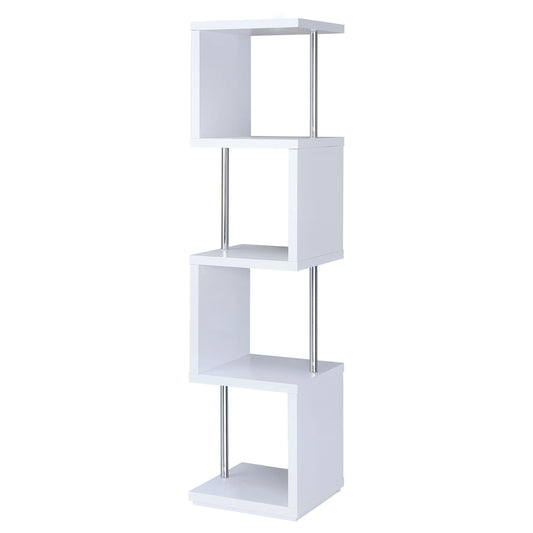 Baxter Bookcase in White - Coaster Furniture