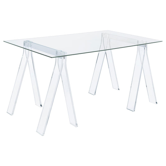 Amaturo Writing Desk in Clear - Coaster Furniture