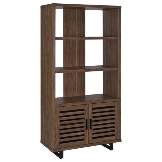 Maddox Bookshelf in Walnut - Coaster Furniture