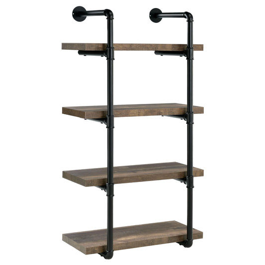 Elmcrest Wall Shelf in Rustic Oak - Coaster Furniture