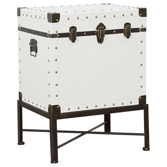 Nancy Side Table in White - Coaster Furniture