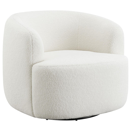 Hudson Swivel Chair in Ivory - Coaster Furniture