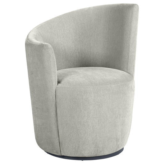 Ramsey Swivel Accent Chair in Black - Coaster Furniture