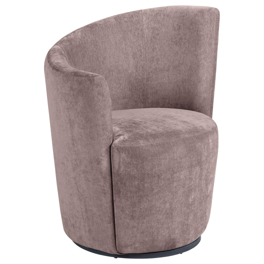 Ramsey Swivel Accent Chair in Black - Coaster Furniture