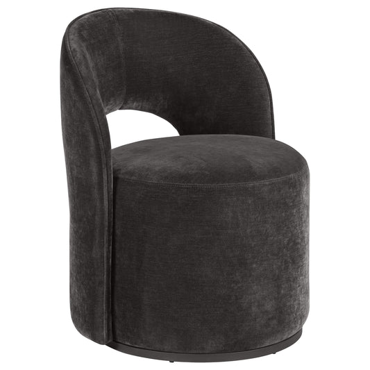 Ramsey Swivel Accent Chair in Black - Coaster Furniture