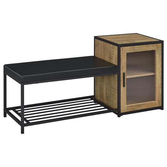 Siega Storage Bench in White High Gloss - Coaster Furniture