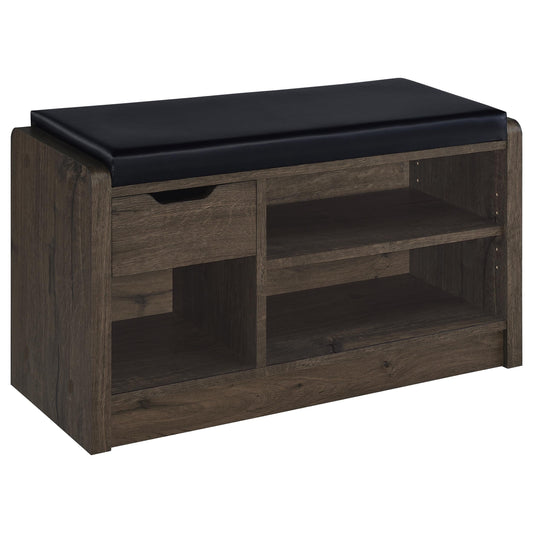 Arrington Storage Bench in Smoked Oak - Coaster Furniture