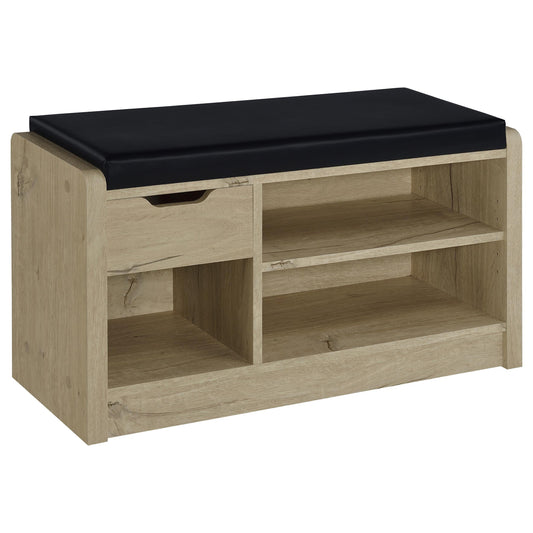 Arrington Storage Bench in Smoked Oak - Coaster Furniture