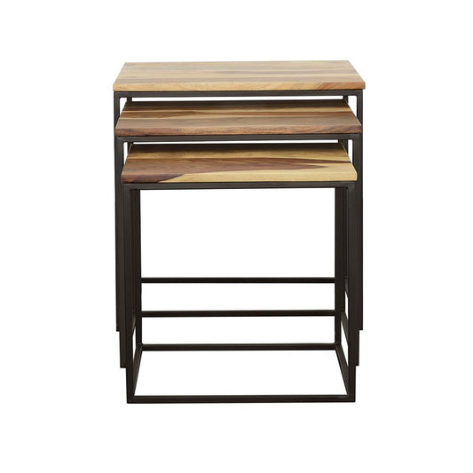 Belcourt 3-Piece Nesting Table in Natural - Coaster Furniture
