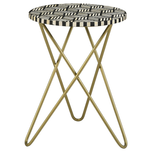 Xenia Side Table in Black - Coaster Furniture