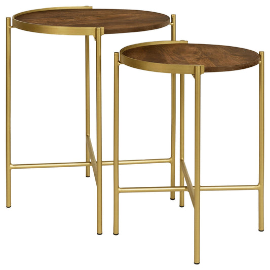 Eliza Nesting Table in White - Coaster Furniture