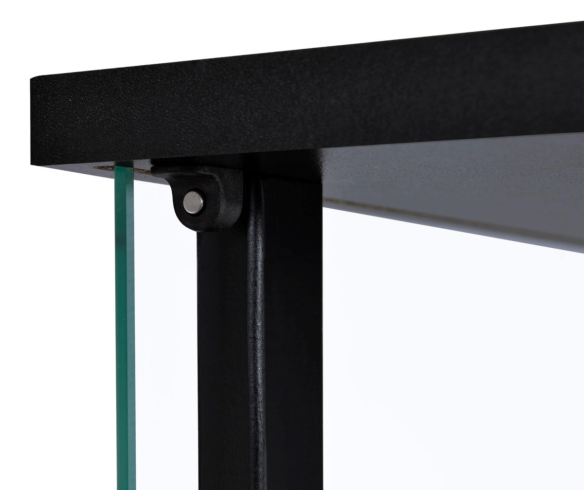 Delphinium Curio Cabinet in Black - Coaster Furniture
