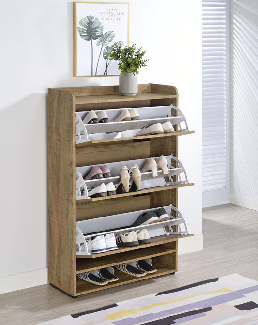 Jess Shoe Cabinet in Black - Coaster Furniture