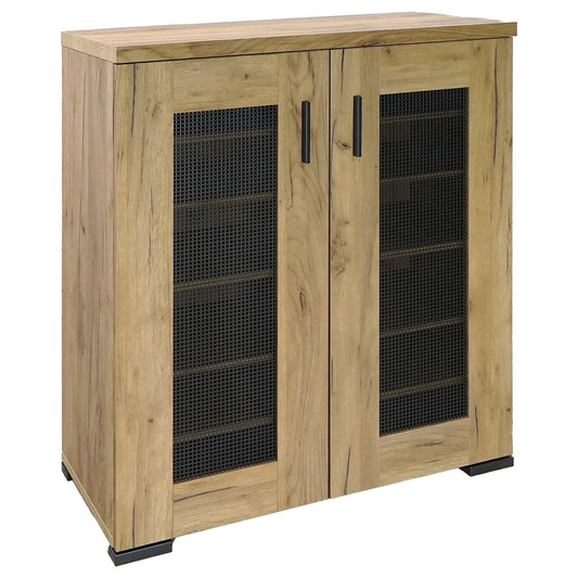 Bristol Shoe Cabinet in Golden Oak - Coaster Furniture