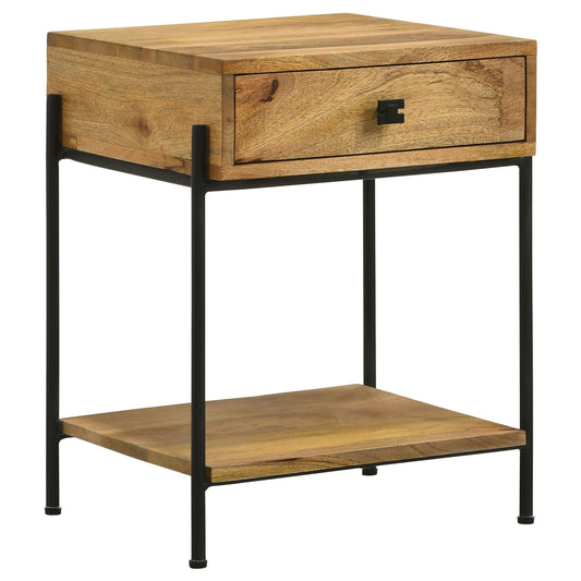 Declan Side Table in Natural Mango - Coaster Furniture