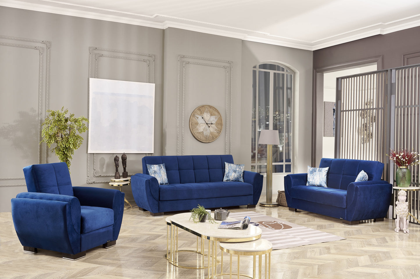 Ottomanson Air Armada Collection Convertible Sofa Bed