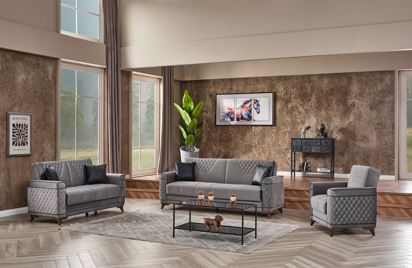 Ottomanson Beste Collection Convertible Sofa Bed