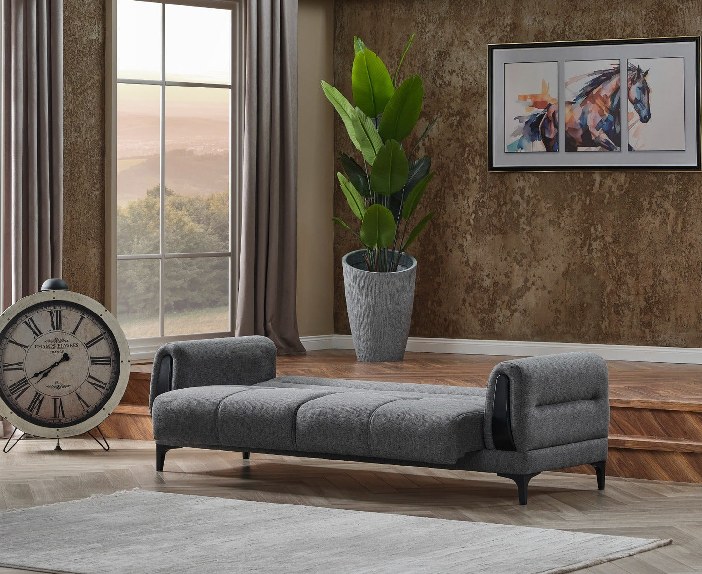 Ottomanson Toledo Collection Convertible Sofa Bed