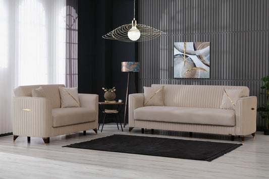 Ottomanson Zebra Collection Convertible Sofa Bed