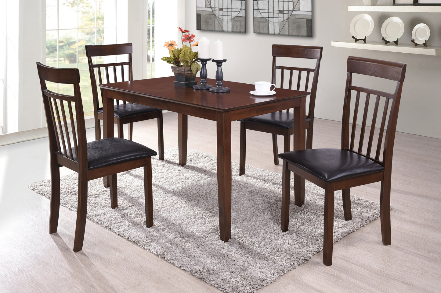 D008-01 Oak Side Chairs (Set of 2)