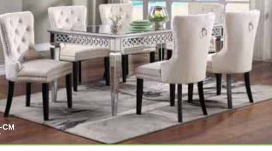 D6160 Velvet Mirror Dining Set