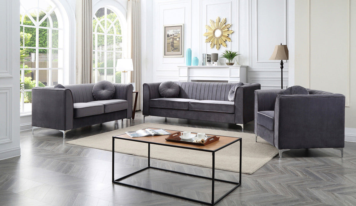 Delray Gray Living Room Set (G790A)