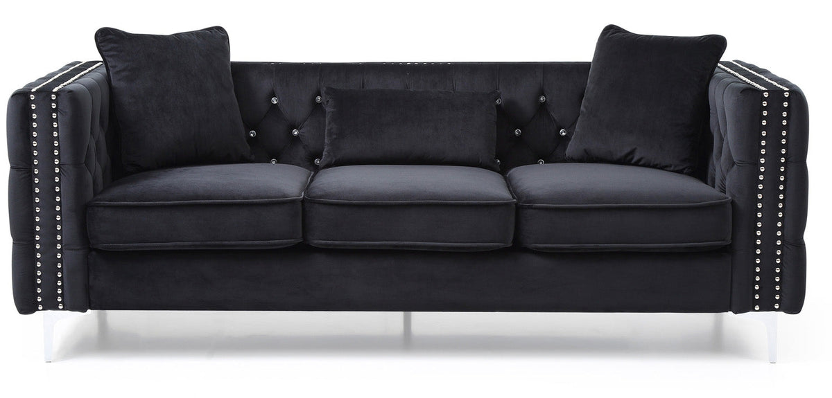 Paige Black Living Room Set (G828A)