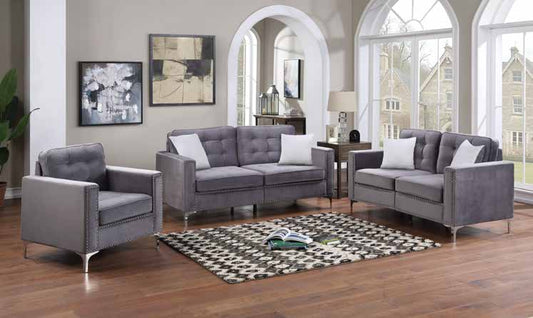 1404 Grey Living Room Set